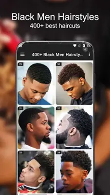 400+ Black Men Hairstyles android App screenshot 1